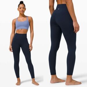 Lululemon Align High Rise Pant With Pockets 25” True Navy | Size 4